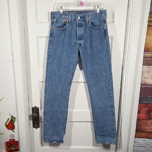 Levi's 501Jeans Sz 32x34 Straight-Leg Button Fly Med. Rise 100% Cotton 0530